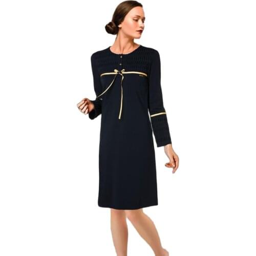 Womens Hotouch Nightgown Night Shirt Dress Sexy Autumn Loose Sleepwear Long Sleeve Nightdress sleepwear dres women lounge set