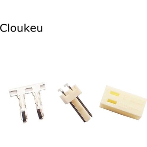 20Sets KF2510 2P Bending pin Connecting terminal KF 2.54mm 2Pin Connector Plug+Socket+Metal reed