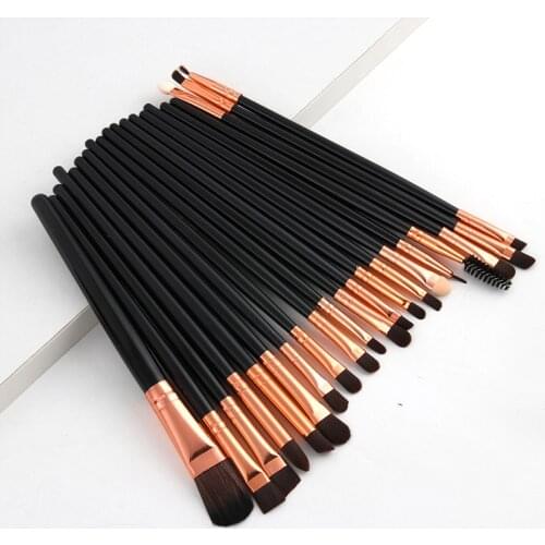 1-20pcs/set Eye Shadow Blending Eyeliner Eyelash Eyebrow Make up Brushes Professional Soft Eyeshadow Brushes Makeup Brushes Set