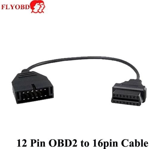 2019 Hot sale OBD/OBD2 Connector for G M 12 Pin Adapter to 16Pin Diagnostic Cable G M 12Pin to 16pin For G M Vehicles
