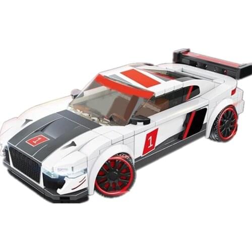 2021 NEW Speed Champion serise AU-D NISMO GT-3 R8 Famous Supercar Race Car Sports Building Blocks Bricks Kits Model