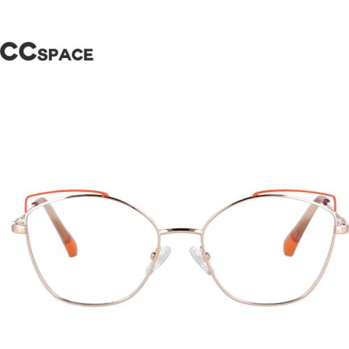 53011 For Ladies Anti Blue Light Metal Optical Glasses Frames Spring Leg Cat Eye Women TR90 Fashion Computer Eyeglasses