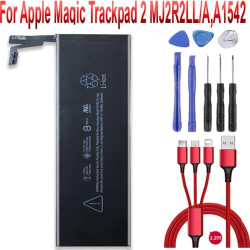 2024mAh Battery for Apple Magic Trackpad 2 MJ2R2LL/A,A1542,020-8446+USB cable+toolkit