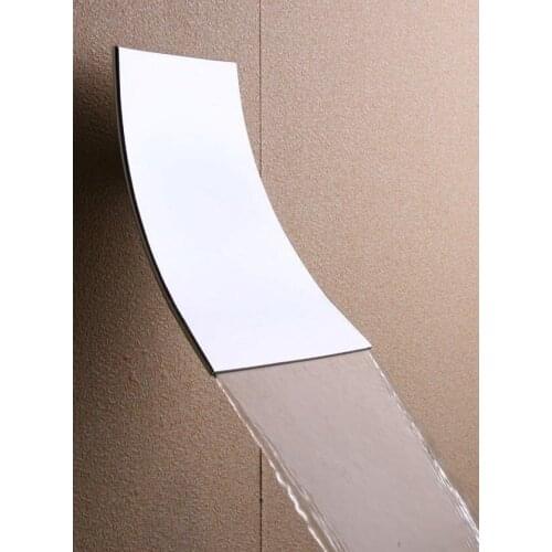 Free shipping Chrome clour wall mount waterfall faucet spout