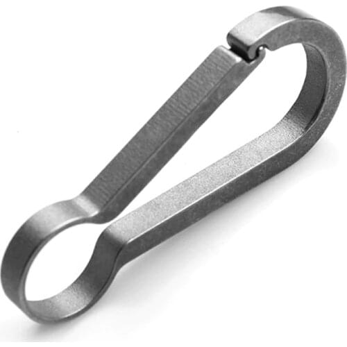 2021 Real Titanium Men Key Chain Lightweight Creative Titanium Keychain Hanging Buckle For Key Holder Rings High-Quality Hot