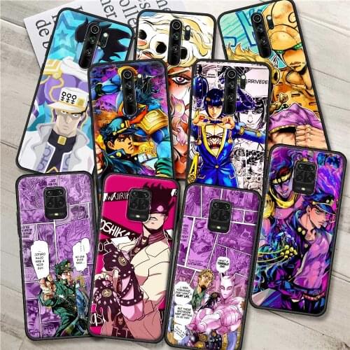 JOJO 39 s Bizarre Adventure Phone case For Xiaomi Redmi Note 9S 9 9T 8 7 10 Pro 8T K40 9C 9A 9Power 10Pro Max Shell Bumper