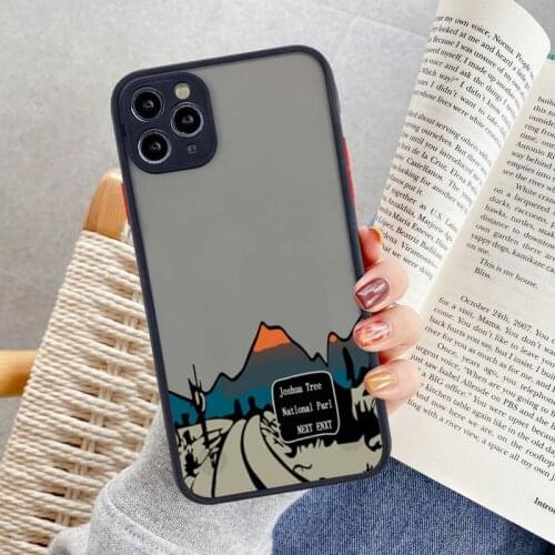 The North Mountains Not Face Phone Case For iphone 12 11 Pro Max Mini XS 8 7 Plus X SE 2020 XR Matte Transparent Cover