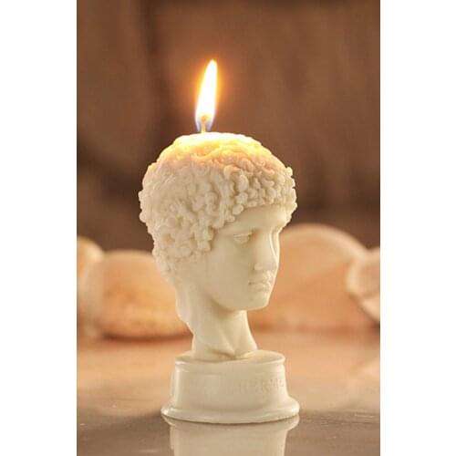 Hermes Decorative Sculpture Candle 9 cm