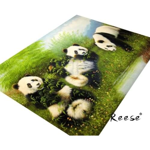 Reese Panda Kids Rug Printed Crawling Carpets For Children Living Room Bedroom Hotel Cute Animal Decoration Anti Slip Washable