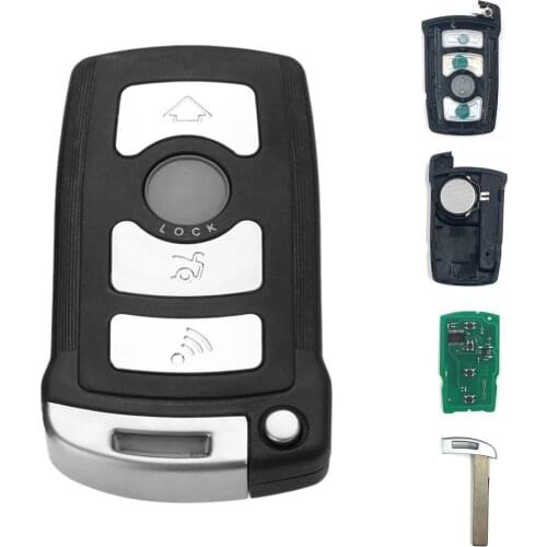 Yetaha Remote Key 315MHz PCF7945 Chip For BMW 7 SERIES E65 E66 730 740 CAS1/CAS2 Anti-theft System Keyless 4 Buttons Car Key