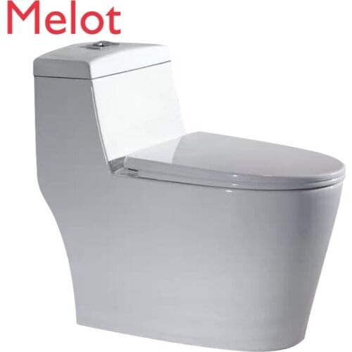 Household Ordinary Toilet Deodorant Large Diameter Flushing Ceramic One-Piece Water-Saving Siphon Toilet
