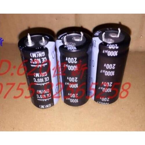 50PCS Electrolytic capacitor 200V1000UF Japan GN 22X50 1000UF 200V 105 degree capacitor
