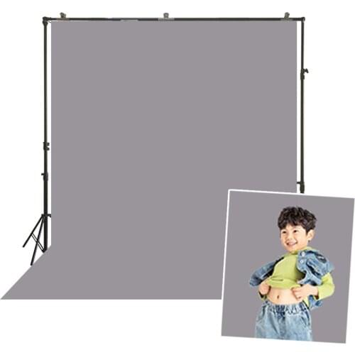 Photography Backdrop Grey Background Solid Screen Broadcast Video Backdrop Studio Photoshoot Portrait Home Simple Cloth Banner
