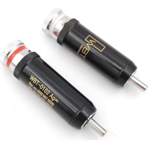 Hi end Silver Color 0102Ag Rhodium Plated Lotus Plug Fever Audio Signal Cable Connector HiFi Audio Terminal RCA Head