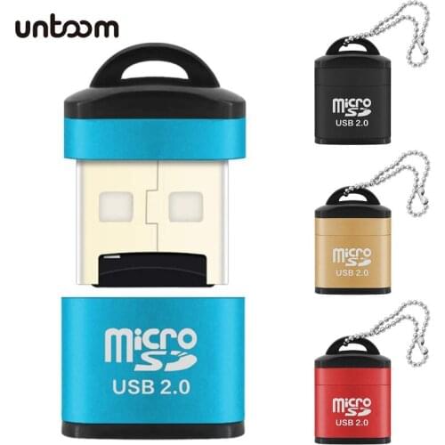 Mini USB 2.0 Card Reader High Speed Micro SD TF Memory Card Reader Adapter for Computer Laptop PC Smartphone for Data Transfer