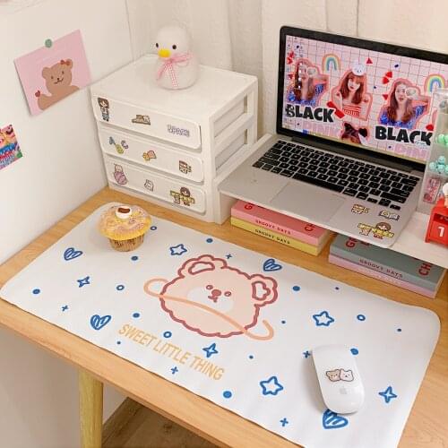 Computer Mouse Pad Gaming MousePad Large Mouse Pad Gamer XXL Mause Carpet PC Desk Mat Keyboard Pad Kawaii Cute Bear Animal