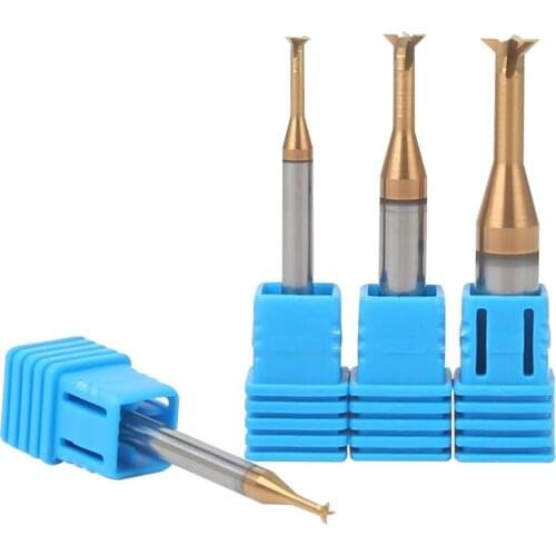 1PCS HRC55 dovetail cutter slot milling cutter solid carbide endmill for CNC machine mill