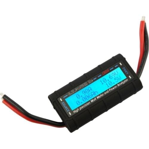 Best G.T.Power RC Power Analyzer Watt Meter for voltage (V), current (A) Power (V) Capacity (Ah), and energy measurement 130Amps
