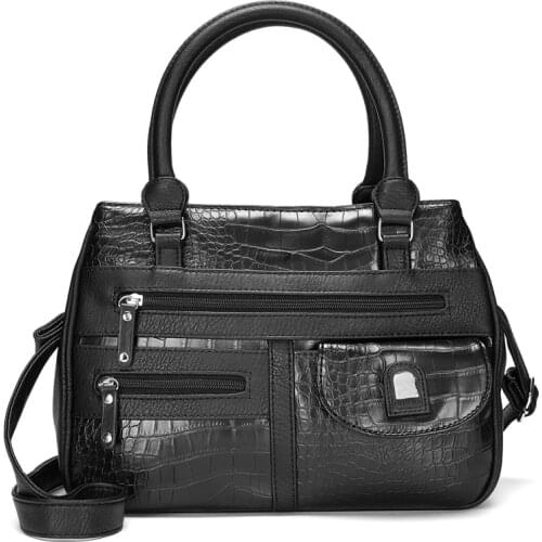 Fashion Bag for Women Pu Leather Shoulder Bag Large Capacity Handbags High Quality Tote Bag Vintage Women Tote Purse Bolsos Muje