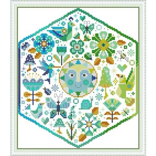 Sunshine and Life counted 11CT 14CT DIY kit Chinese wholesale Chinese Cross Stitch embroidery needlework Sets home decor