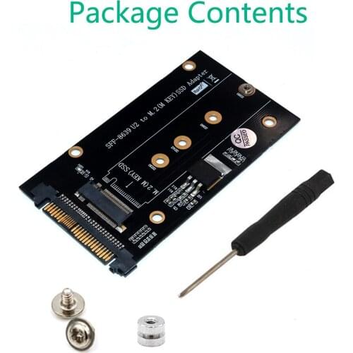 Upgrade Version M.2 NGFF key M SSD to SFF-8639 U.2 Adapter Support M.2 2230/2242/2260/2280 type Card dimension