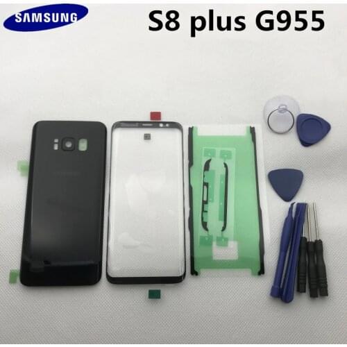 Original Full Housing Battery Cover Back Glass+front Touch glass Replacement Parts For Samsung Galaxy s8+edge s8 plus G955 G955F