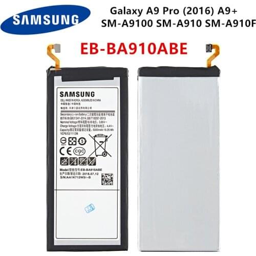 SAMSUNG Orginal EB-BA910ABE 5000mAh Battery For Samsung Galaxy A9 Pro (2016) A9+ SM-A9100 SM-A910 SM-A910F SM-A910DS