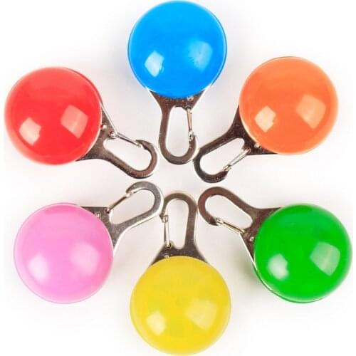 Pet LED Flashlight Collar Night Safety Dog Cat Guide Lights Glowing Pendant Necklace Pet Luminous Bright Collar NO BATTERY