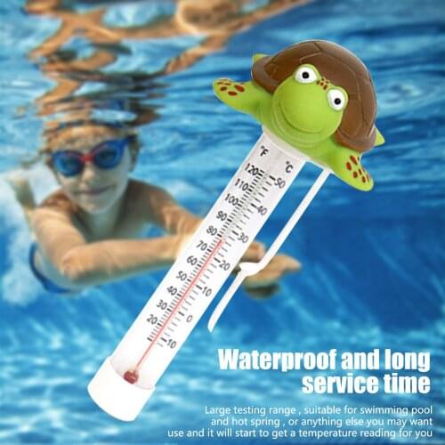 Portable Abs Plastic Swimming Pool Floating Thermometer Bathtub Spa Hot Tub Fish Ponds Water Temperature Measuring Meter