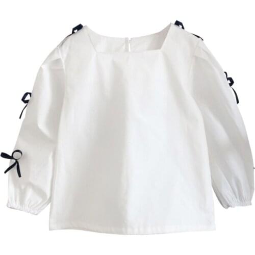 Bobora Girls Shirt 2020 Korean Version Of The New Female Baby Floral Shirt Childrens Cotton Spring Autumn Long-sleeved Shirt