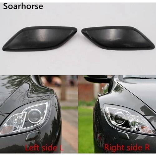Soarhorse 1 Pair For Mazda 6 M6 2007 2008 2009 2010 Front Headlight Headlamp Washer Spray Nozzle Cover Cap
