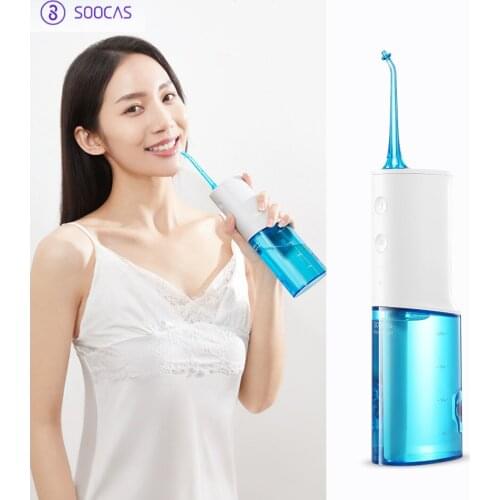 SOOCAS W3 Oral Irrigator Portable Water Dental Flosser Water Jet Cleaning Tooth Mouthpiece Denture Cleaner Teeth Brush