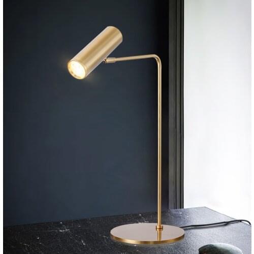 Modern Creative Metal Brass Table Lamp Decor Bedside Bedroom Study Desk Light Lighting Fixture TA248