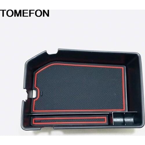 TOMEFON For Hyundai Tucson LHD 2019 2020 Car Center Armrest Storage Glove Box Container Plastic Trim Interior Accessories ABS