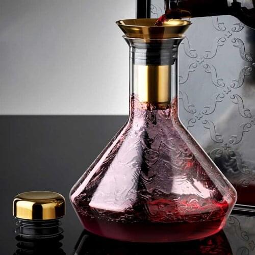 Waterfall Red Wine Decanter Crystal Glass Personalized Wine Separator Flagon Kitchen Bar Wineware Lead-free Glass Rapid Decanter