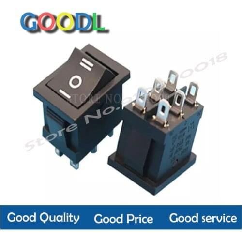 10pcs switch 15*21mm 6 Pin 3 files KCD1-203 Ship type switch 6P3T 21*15