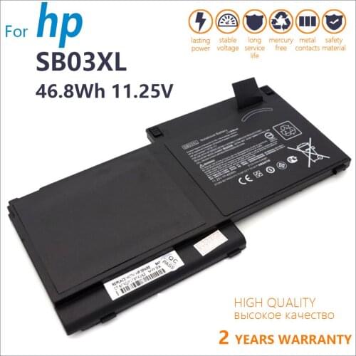 100% Genuine New SB03XL Battery For HP EliteBook 820 720 725 G1 G2 HSTNN-IB4T HSTNN-l13C HSTNN-LB4T SB03046XL 717378-001 E7U25AA