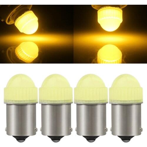 100pcs 12V/24V 1156 P21W BA15S LED BAU15S LED PY21W 5630 9Smd Bulbs For Car Side Indicator Lamp Turn Signal Lights Amber