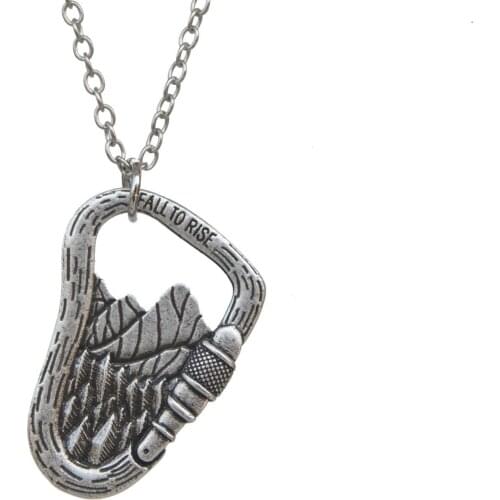 12PCS Fall To Rise Climbing Pendant Necklace Jewelry For Climbers And Mountaineers