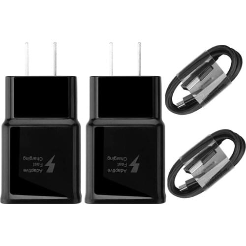 15W Charger For Samsung Adaptive Fast Charge 5V3A Power Adapter USB 3.0 Type C Data Cable For Galaxy S10 S20 Note 8 9 10 A50 A70