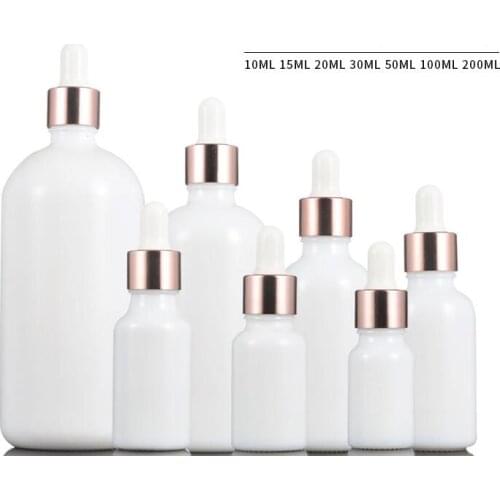 30pcs 10-200ML Dropper Bottle Glass Packaging Empty Cosmetic Container Aromatherapy Liquid Pipette Travel Essential Oil Bottles
