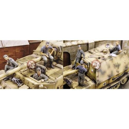 6 German soldiers in World War II need to assemble and paint themselves 1：35