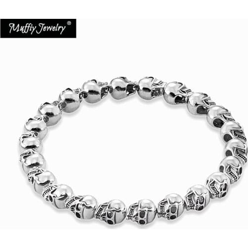 Skull Bracelet,Europe Style,DIY Jewelry Accessories, Good Jewerly For Men And Women,2017 Gift In Silver,Super Deals