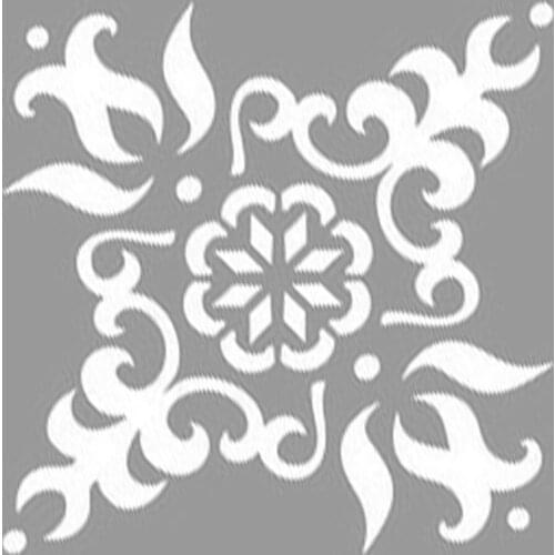 The Laleli Tile Stencil Design, Painting Template 30x30 Cm, Walls, Tiles, furniture For Easy and Practical Pattern Application