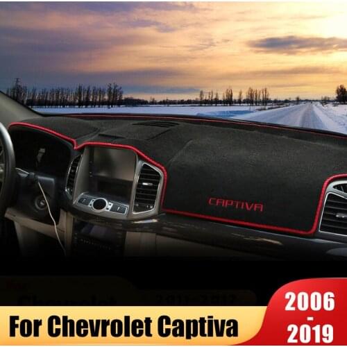 For Chevrolet Captiva C100 C140 2006-2019 Car Dashboard Cover Mat Avoid Light Pad Instrument Platform Desk Carpet Accessories