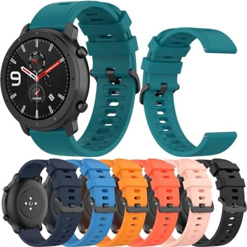 For xiaomi Huami Haylou Solar LS05/Amazfit GTR 47 silicone smart wristband for Huawei Watch GT2 46mm/GT Quick release Accessory