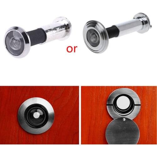 220 Degree Wide Door Viewer Privacy Cover Adjustable Security Door Eye Viewer 62KC