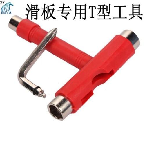 Special T-shaped Tool for Skateboard and Double Warping Plate
