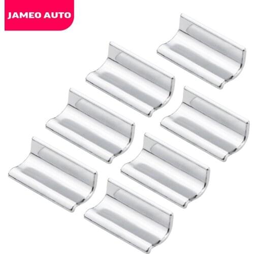 Jameo Auto 7Pcs/Set Car Windows Lifter Control Button Knob Cover Trim for Peugeot 407 2005 - 2020 ABS Chrome Accessories