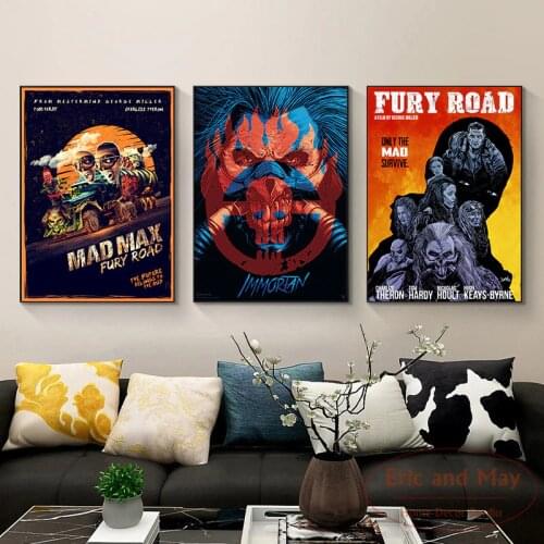 Mad Max Fury Road Classic Movie Posters And Prints Canvas Painting Art Wall Pictures Nordic Wall Paintings For Bedrooms Quadro